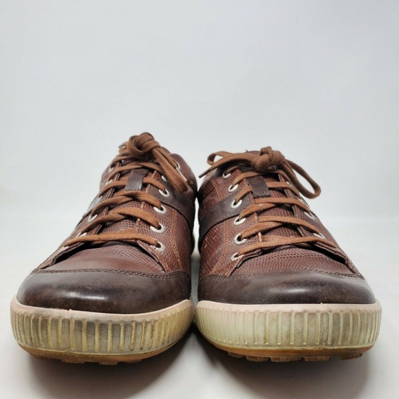 Ecco Mens Leather Round Toe Low Golf Shoes Size 46 main image 5